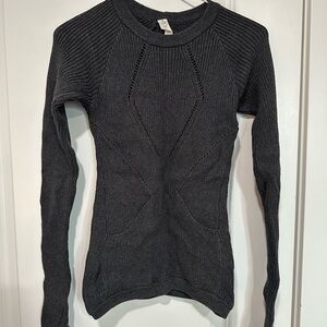 lululemon athletica Charcoal Knit Sweater